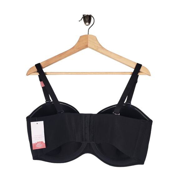 Cacique Boost Multi-Way Strapless Bra The Modern Collection Black Size 38G New - Picture 2 of 11